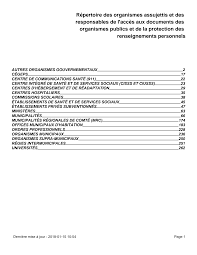 Https Www Cisss At Gouv Qc Ca Document Repertoire Organismes Assujettis