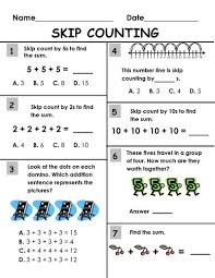 Links To Free Samples Skip Counting Packet 2s 3s 5s 10s And 100s Worksheet Printables 70 Pages Fo Skip Counting Worksheets Math Lessons Skip Counting