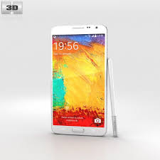 3d Model Of Samsung Galaxy Note 3 Neo White