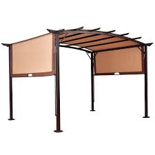 12 X 9 Pergola Kit Metal Frame Grape Gazebo Canopy Cover Con Imagenes Disenos De Pergola Pergola Exterior Miradores