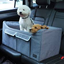 Petsfit Dog Car Booster Seat For Medium To Large Dogs With 2 Tethers Take 2 Seats Read More Reviews Of The Produ Dog Car Booster Seat Dog Car Seats Dog Car