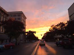 Sun Set Walla Walla Main Street Fall Sunset Walla Walla Main Street