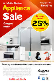 Appliance Sale Poster Flyer Social Media Post Template Appliance Sale Appliances Design Retro Appliances