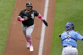 Yermin mercedes #73 of the chicago white sox bats against the detroit tigers on june 5, 2021 at guaranteed rate field in chicago, illinois. Mercedes Carries White Sox Over Royals 9 3 To Complete Sweep