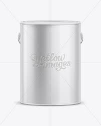 Download 20l Tin Paint Bucket Mockup In Bucket Pail Mockups On Yellow Images Object Mockups