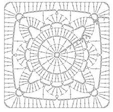 Crochet Motif Diagram Granny Square Crochet Pattern