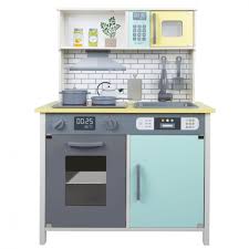 Cocina de madera roja 41076 plum. Cocina Juguete Madera Con Accesorios Azul 65x30x90 Cm Con Ofertas En Carrefour Las Mejores Ofertas De Carrefour