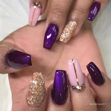 Share you most favorite purple nail art ideas. 20 Gorgeous Dark Purple Nails To Inspire Your Next Mani Inspired Beauty
