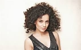 Download Wallpapers Kangana Ranaut Indian Actress 4k Bollywood Portrait Brunette Black Curly Hair Besthqwallpapers Com Siyah Kivircik Sac Sac Portre