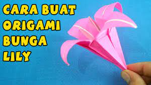 Cara membuat origami bunga lily. Um Art Origami Tutorial Cara Membuat Origami Bunga Lily Facebook