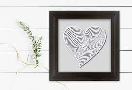 Download 3d Layered Heart Graphic By Eva Barabasne Olasz Creative Fabrica