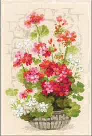 Geranium Counted Cross Stitch Kit