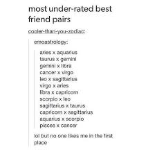 In many ways, cancer and leo are completely opposite signs. Most Underrated Best Friend Pairs Libra And Cancer Leo And Sagittarius Zodiac