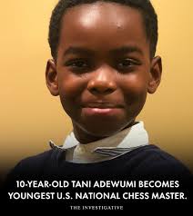 Tani Adewumi became a Chess Master at 10♥️. He learned to play while living  in a homeless shelter. ⭐️🧠🦉 #giftednesshasnoboundaries #WeAreGiftedToo