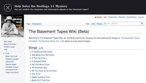 The bootleg series vol 11' (sony) is released on november 4. Bob Dylan S The Basement Tapes Gets Wiki Basement Tapes Bob Dylan Dylan