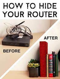 Here S How To Hide Your Router In The Chicest Way Hide Router Hide Cables Hide Cable Box