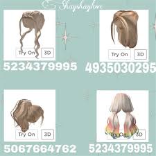 Codes admin september 20, 2020. Roblox Hair Id Codes Bloxburg Aesthetic Hairstyles Roblox Roblox Pictures Roblox Roblox Gui Is Two Types In Roblox First Is Core And Second Is Custom Made Janif Turn