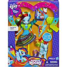 My Little Pony Equestria Girls Rainbow Rocks Rainbow Dash Doll And Pony Set Walmart Com Walmart Com