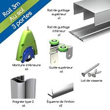 Systeme Porte Coulissante Pico Star 19 Aluminium Anodise Avec Poignee Type 2 Pour Porte De Placard 3 Systeme Porte Coulissante Porte Coulissante Porte Placard