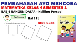 Ayo Mencoba Matematika Kelas 4 Halaman 125 Cara Menghitung Keliling Segitiga Siti Rosidah Youtube