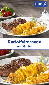 Zutaten Fur 2 Personen 2 Steaks A 150 200g 4 Mittelgrosse Kartoffeln 200g Sour Cream 2 El Olivenol Spiralschneider Rezepte Rezepte Lebensmittel Essen