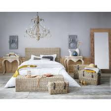 Cerca tutti i prodotti, i produttori ed i rivenditori di letti in legno massello: Testata Da Letto In Rattan Kubu E Massello Di Mogano L 160 Cm Key West Maisons Du Monde