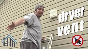 Pvc is easy to paint to match existing trim. How To Install Exterior Exhaust Vent With Bird Guard Easy Dryer Vent Youtube