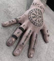 More images for rune tattoos on fingers » 40 Viking Compass Tattoos Meanings Placement More