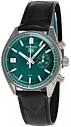 TAG HEUER Carrera CHRONO 39MM AUTO Teal Green Leather Men's Watch ...
