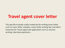 Travel Agent Cover Letter