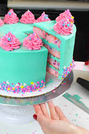 I have made lots of pretty birthday cakes to color with high tiered cakes, lots of flowers and decorations, and, best of all, candles. Funfetti Cake Recipe Easy Recipe Made From Scratch