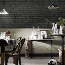 En gris ou en blanc et même en noir vous donnerez beaucoup de style nettoyez le mur en brique en mouillant généreusement le mur avec une éponge imbibée d'eau et de cristaux de soude. Mur En Briques Les 20 Plus Belles Associations De Couleurs Mur Brique Deco Rustique Mur De Briques Noir