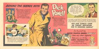 Another slogan was come to where the flavor is. Dick Powell Adventurer Comics Royale 007