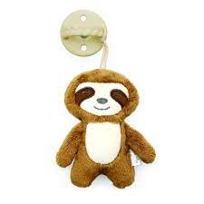 Sweetie Pal Pacifier Stuffed Animal James The Dino Sloth Plush Itzy Ritzy Soother
