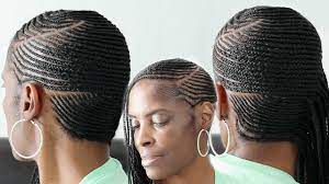 The haircut is important as well as hair density is also a very important thing in this hairstyle. Small Feed In Side Braids Cornrows On Short Natural Hair Youtube