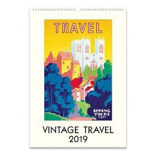 Savor A Year Of Adventure With This Charming Collection Of Vintage Travel Posters Watch A Bold Bullfighter Vintage Travel Vintage Travel Posters Wall Calendar