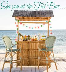 Cut the tablecloth in strips. Beach Tiki Bar Ideas For The Home Backyard Coastal Decor Ideas Interior Design Diy Shopping
