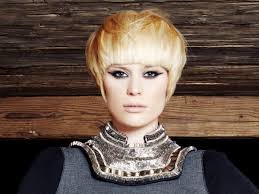 Golden blonde curly hair with the geometric side shaved designs. Cool Short Haircuts And Dramatic Long Hairstyles For This Season