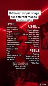 Trippie Unreleased Moods In 2020 Good Vibe Songs Mood Songs Song Suggestions