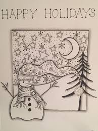Hand Drawn Christmas Card Christmas Cards Drawing Christmas Card Design Diy Christmas Cards