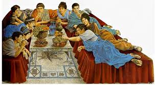 A dinner party with a wealthy roman family. The Food Of Ancient Rome