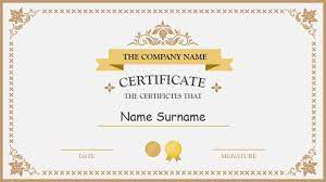 Polished Design Certificate For Powerpoint Certificate Pertaining To Award Certificate Template Powerpoint Callforpcissues Review