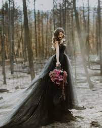 Sale Black Wedding Dress Ready To Ship Gothic Wedding Alternative Tulle Twilight Dre Black Tulle Wedding Dress Black Wedding Dresses Gothic Wedding Dress