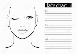 easiest marijuana printable blank makeup face charts