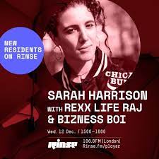 Tune into the sarah harrison show on rinse 106.8fm on air: Sarah Harrison With Bizness Boi Rexx Life Raj Wednesday 12th December 2018 By Rinse Fm