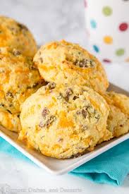With dough hook attachment, drizzle in oil until combined with flour and salt. Cheese And Sausage Biscuit Recipe Dinners Dishes And Desserts