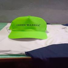 Green Printed Cap