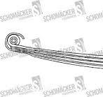 Mercedes-Benz Schomäcker 338720, O.E. 9443200702 9443200702 leaf spring for  truck