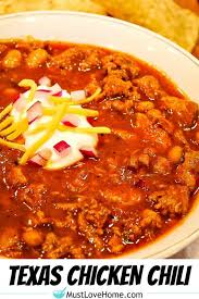 If you do not include the recipe your picture will be removed until the recipe is provided. Texas Chicken Chili Must Love Home