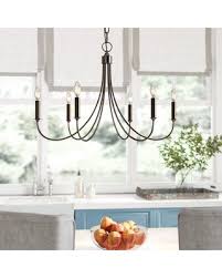 Amazing Deals On Laurel Foundry Modern Farmhouse Makushin 6 Light Candle Style Classic Traditional Chandelier Mgng3085 Finish Roman Bronze